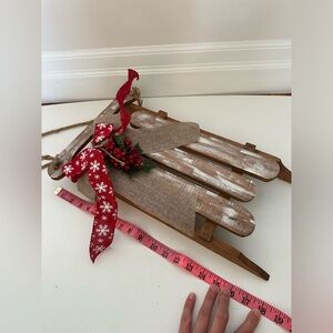 Decorative Christmas wooden sled